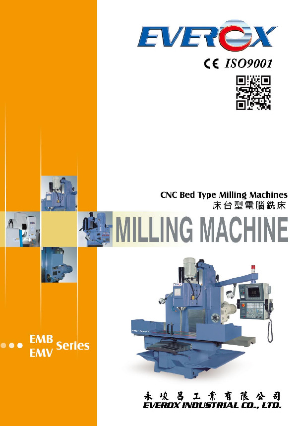 EMB/EMV-CNC BED TYPE MILLING MACHINE